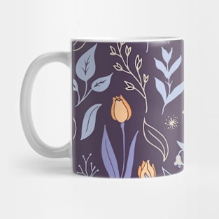 Spring tulips floral pattern Mug